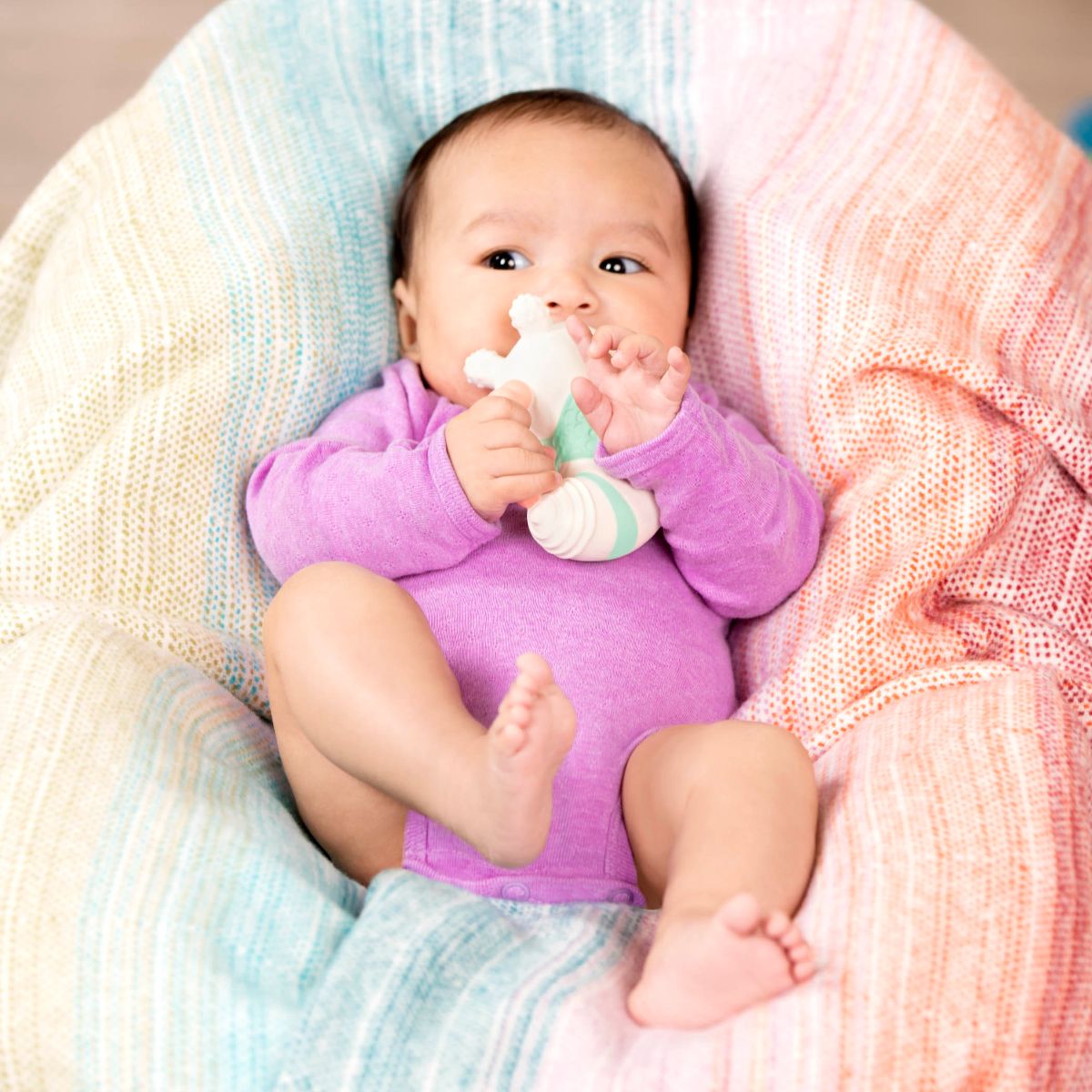 Bee baby teether.