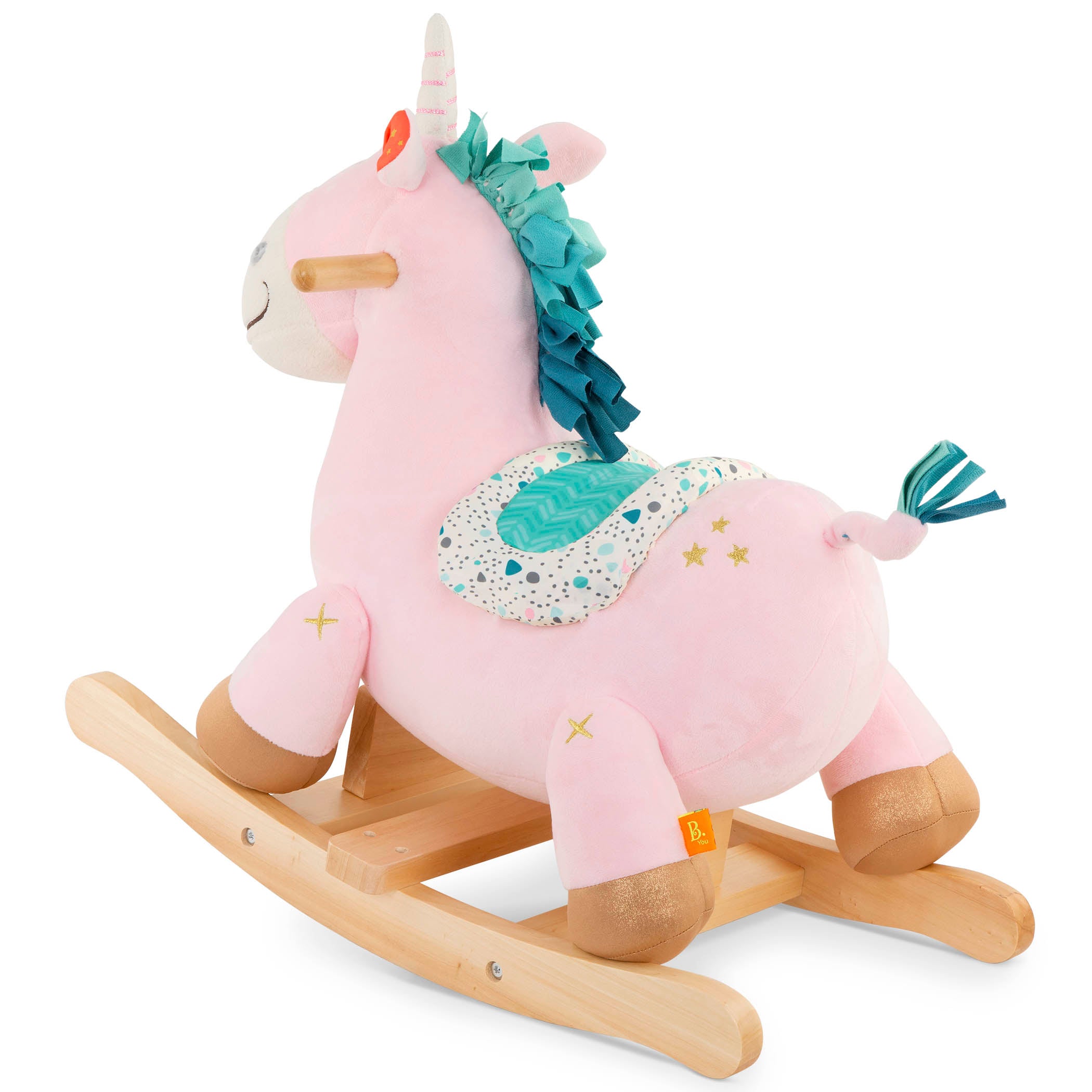 Unicorno in legno a dondolo