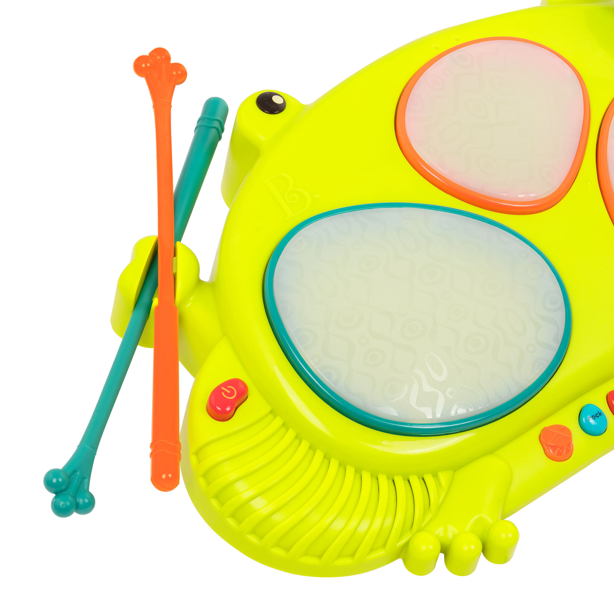 Interactive frog drum