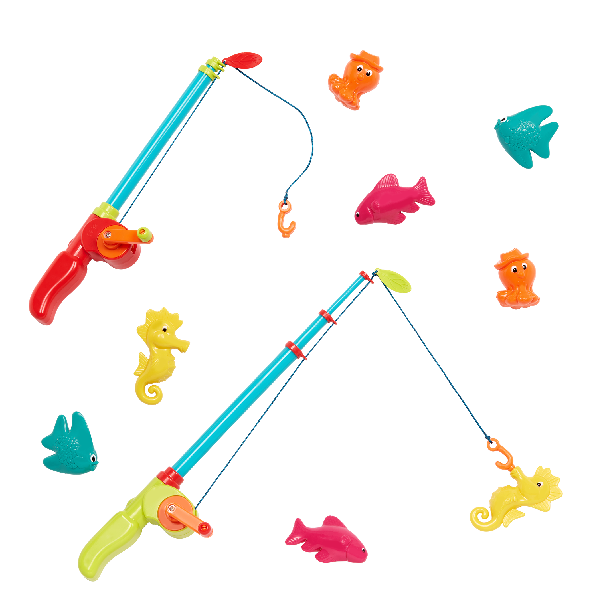 Toy fishing set.