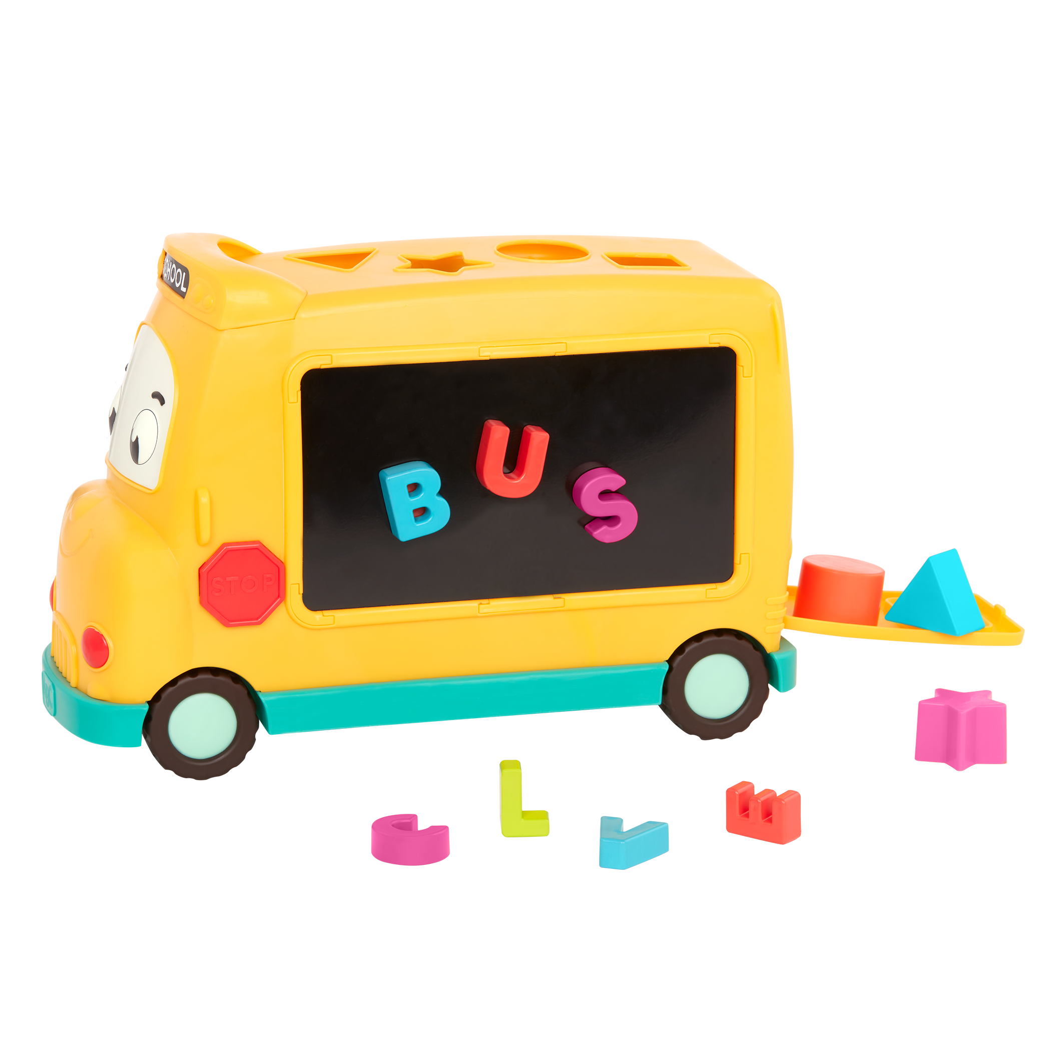 Educational school bus toy.