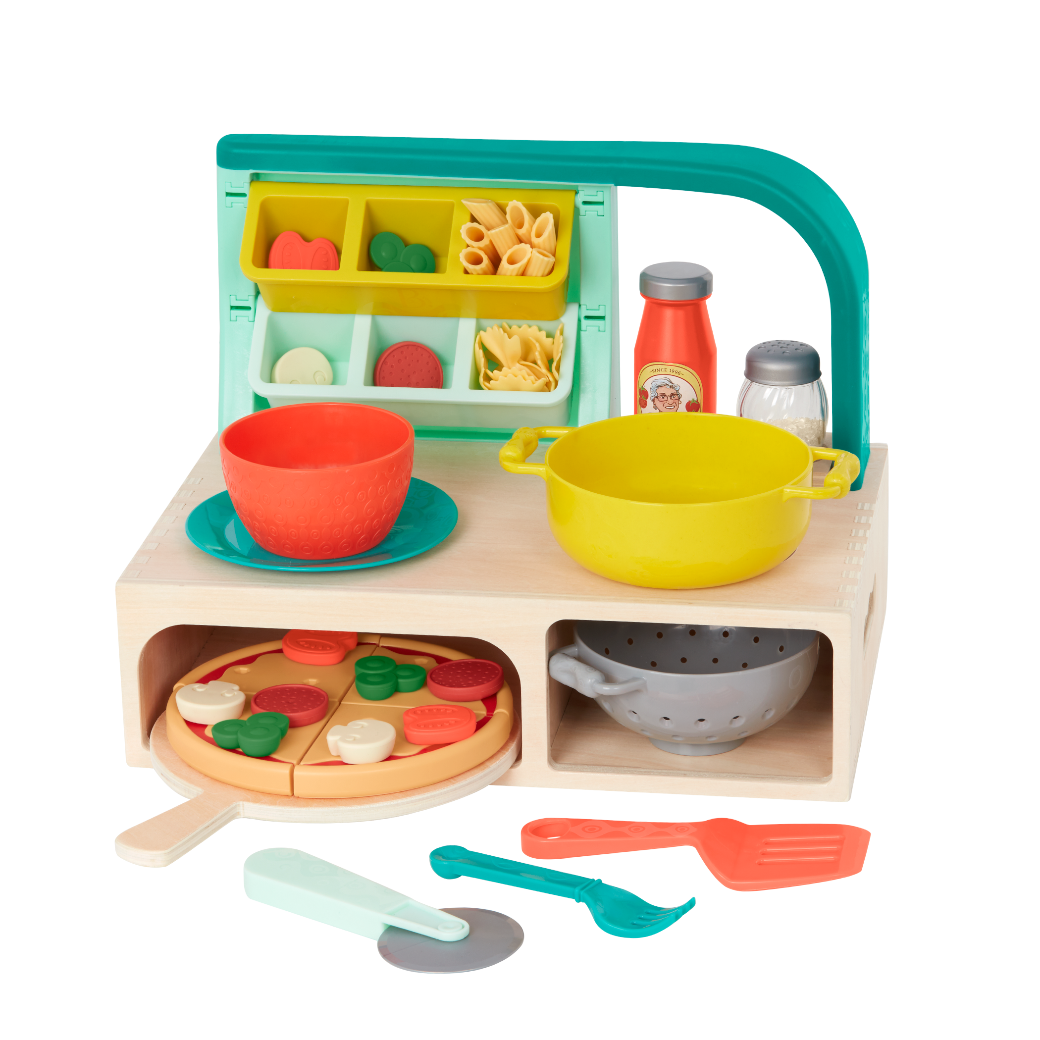 Pizza and pasta play set.