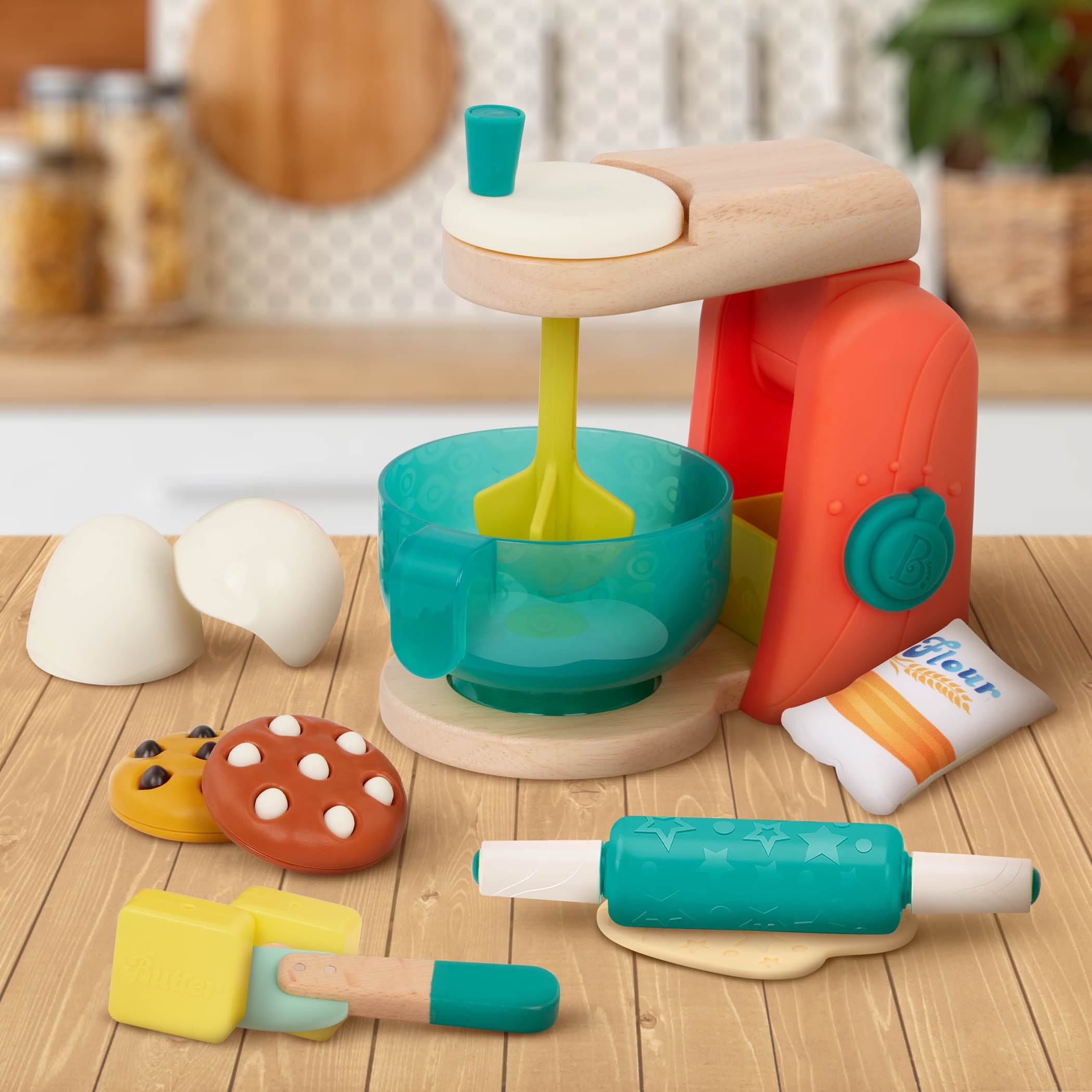 Toy baking set.